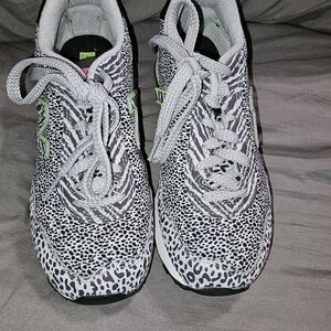 New Balance 515V3 Black and White Animal Print Athletic Shoes